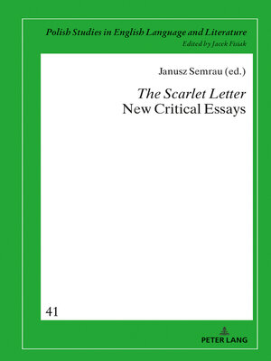 cover image of The Scarlet Letter. New Critical Essays